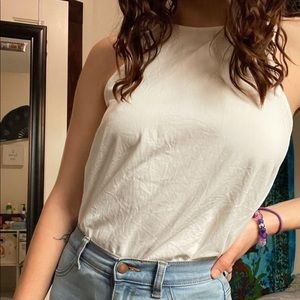 White dress tank top